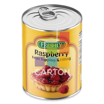 FRESHLY RASPBERRY FRUIT TOPPING AND FILLING 12*595GM(21oz)